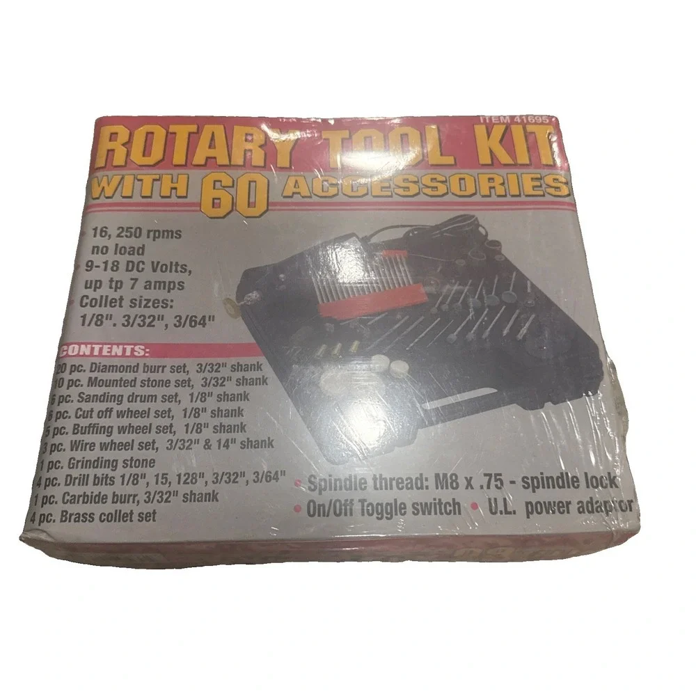 Rotary Tool Kit w/60 Accessories #41695